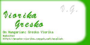 viorika gresko business card